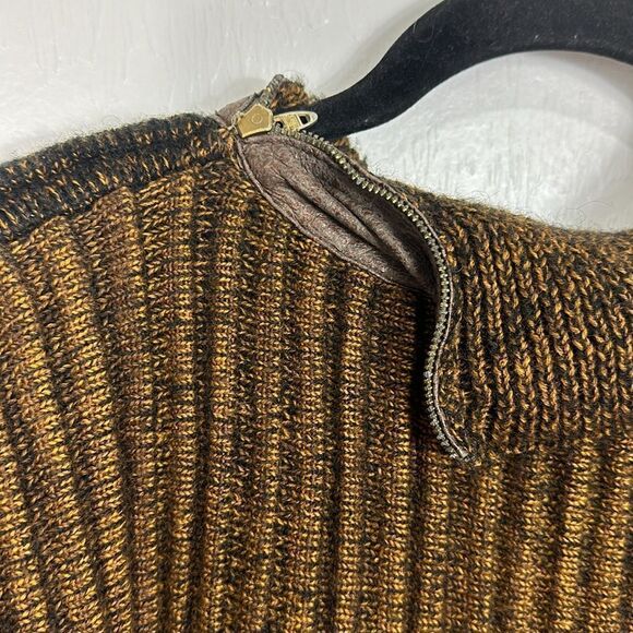 Gianfranco Lotti Wool Blend Ribbed Envelope Neck Sweater Size L - Picture 5 of 11